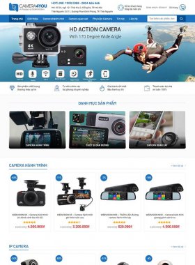 Thiết kế website lắp đặt camera