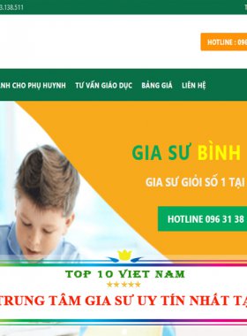 Thiết kế website trung tâm Tiếng Anh
