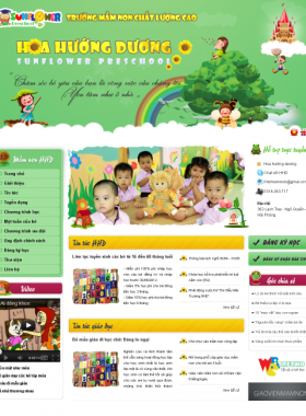 Thiết kế website trường mầm non